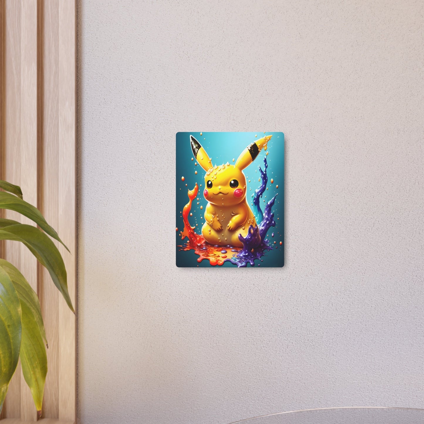 Splendorous Spatter Metal Art Sign - Pokestalgia LLC