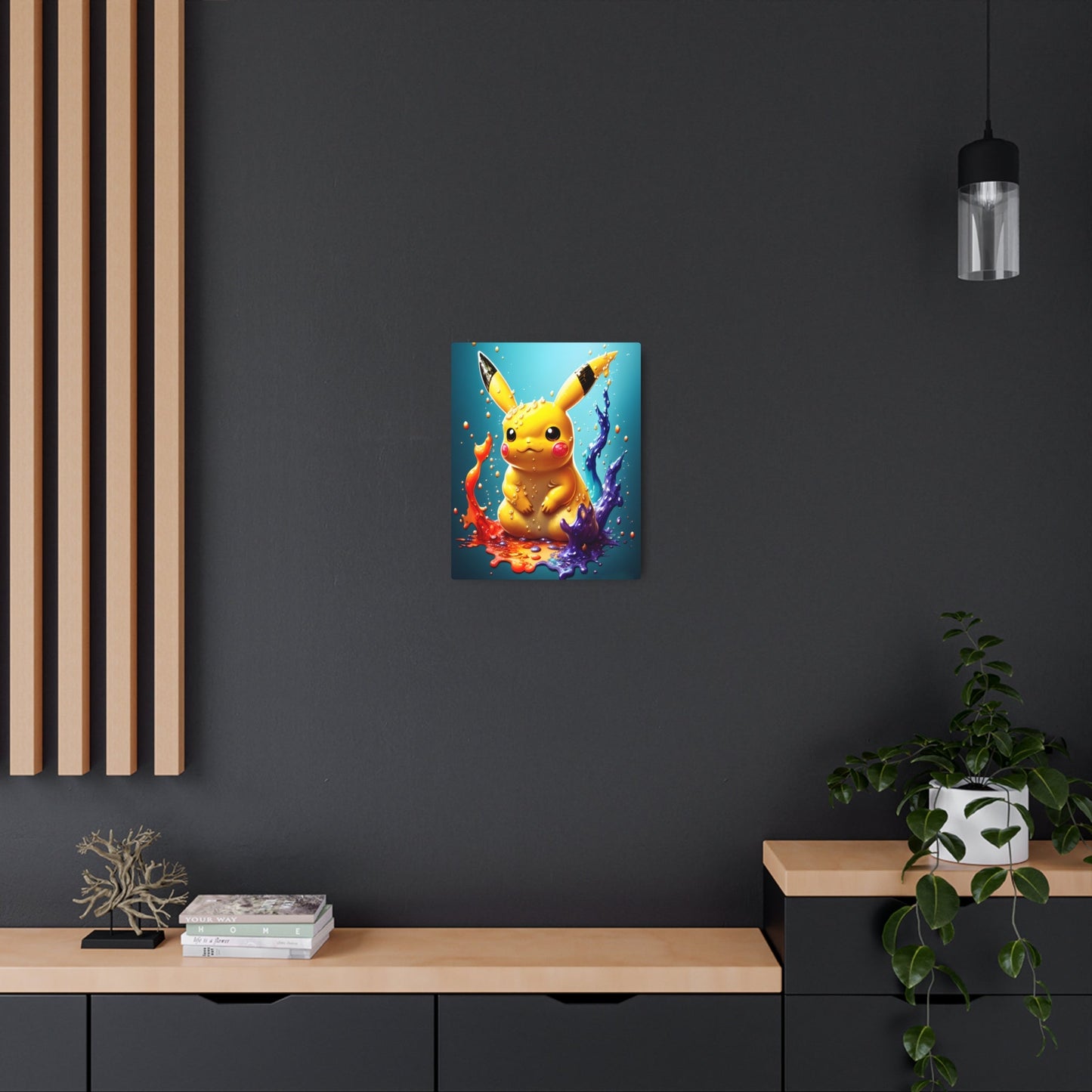 Splendorous Spatter Metal Art Sign - Pokestalgia LLC