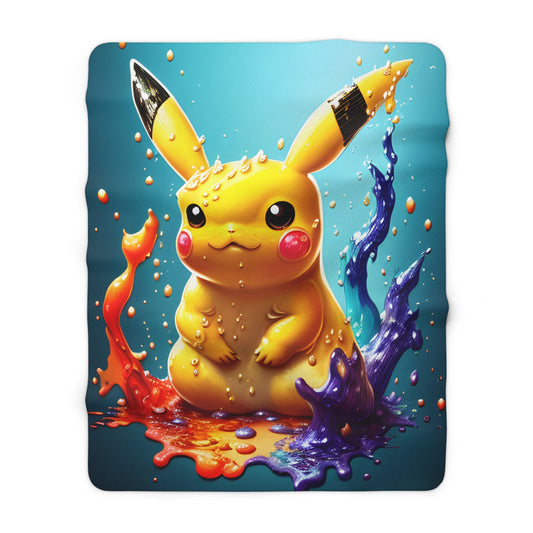 Splendorous Spatter Sherpa Fleece Blanket - Pokestalgia LLC