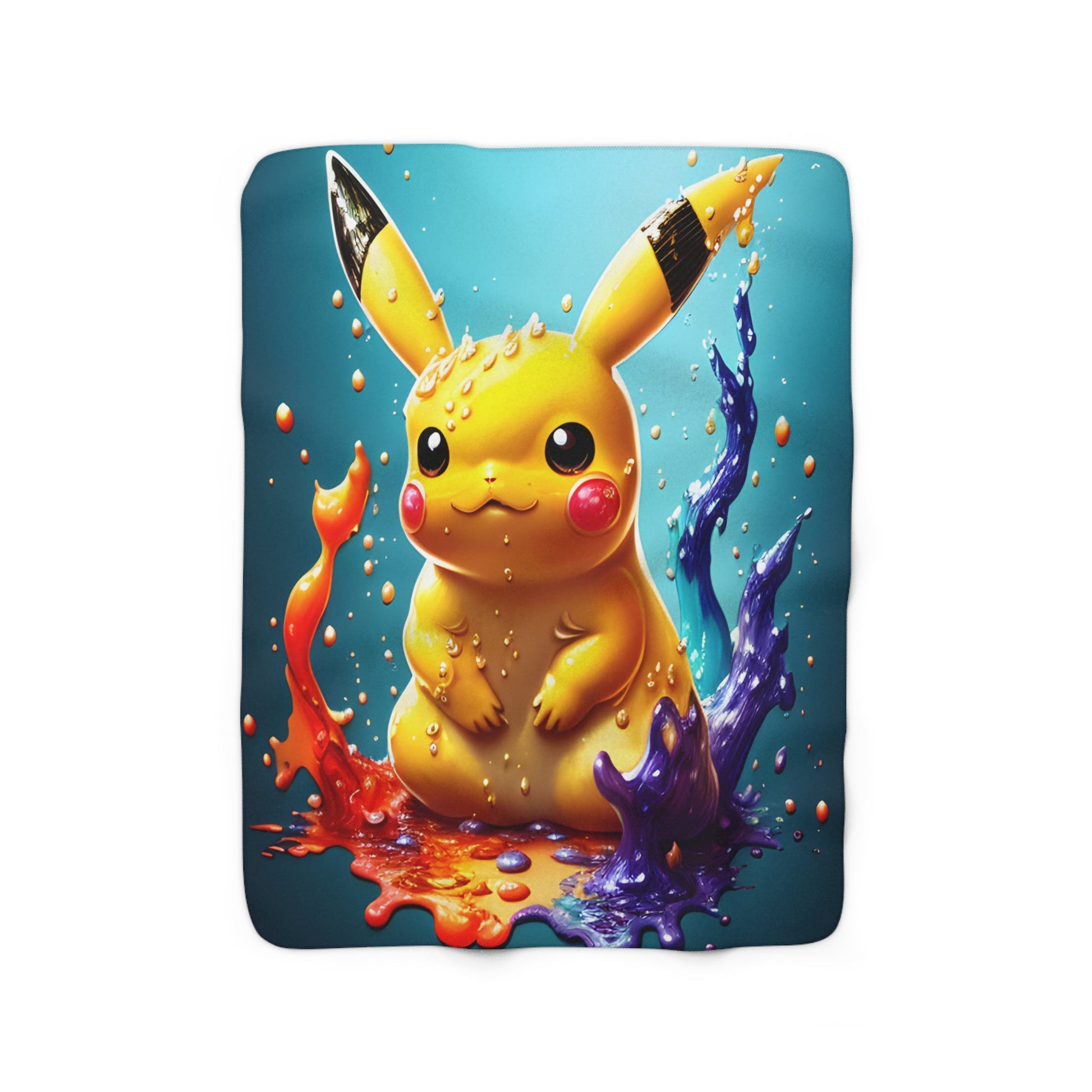 Splendorous Spatter Sherpa Fleece Blanket - Pokestalgia LLC