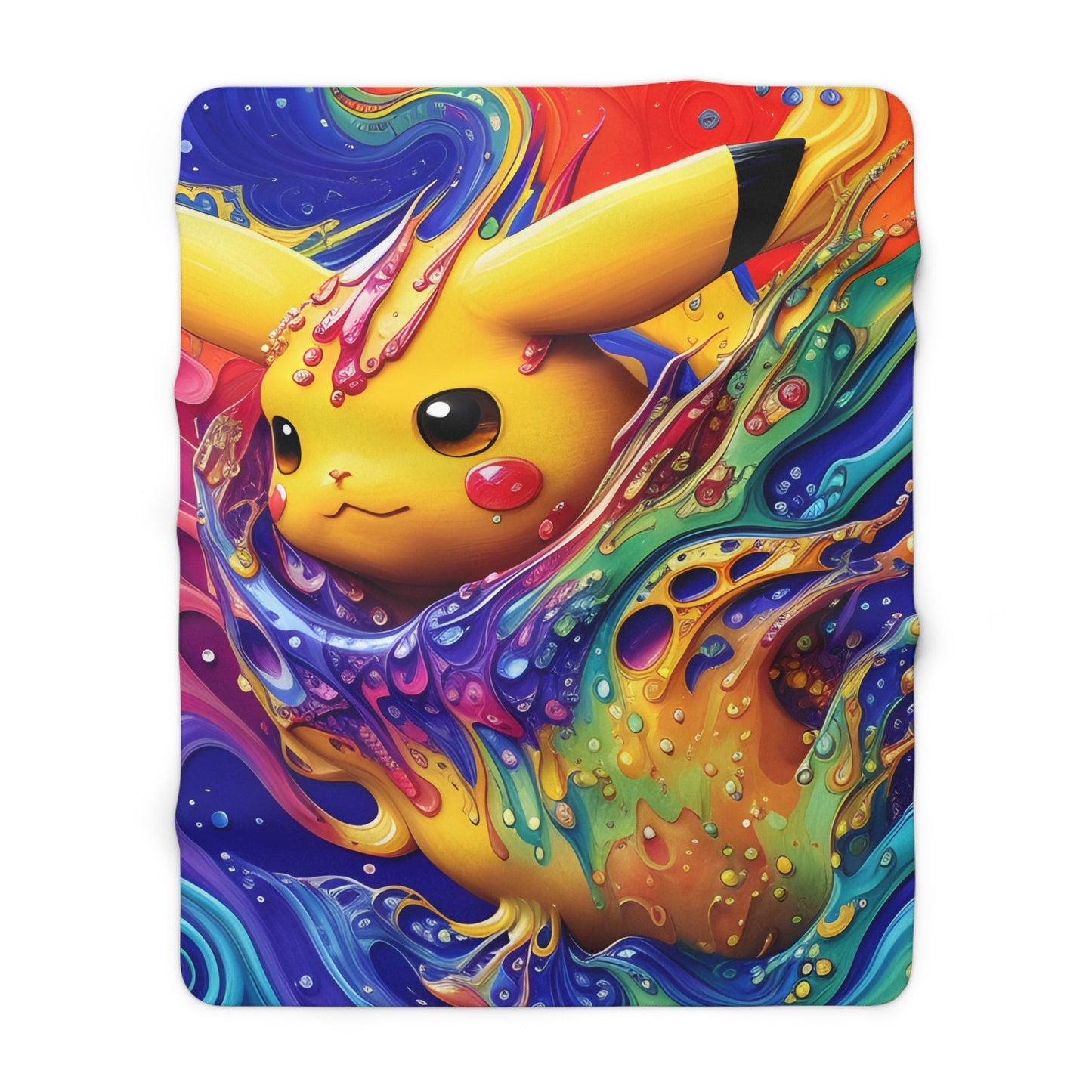 Torrential Swirlscapes Sherpa Fleece Blanket - Pokestalgia LLC