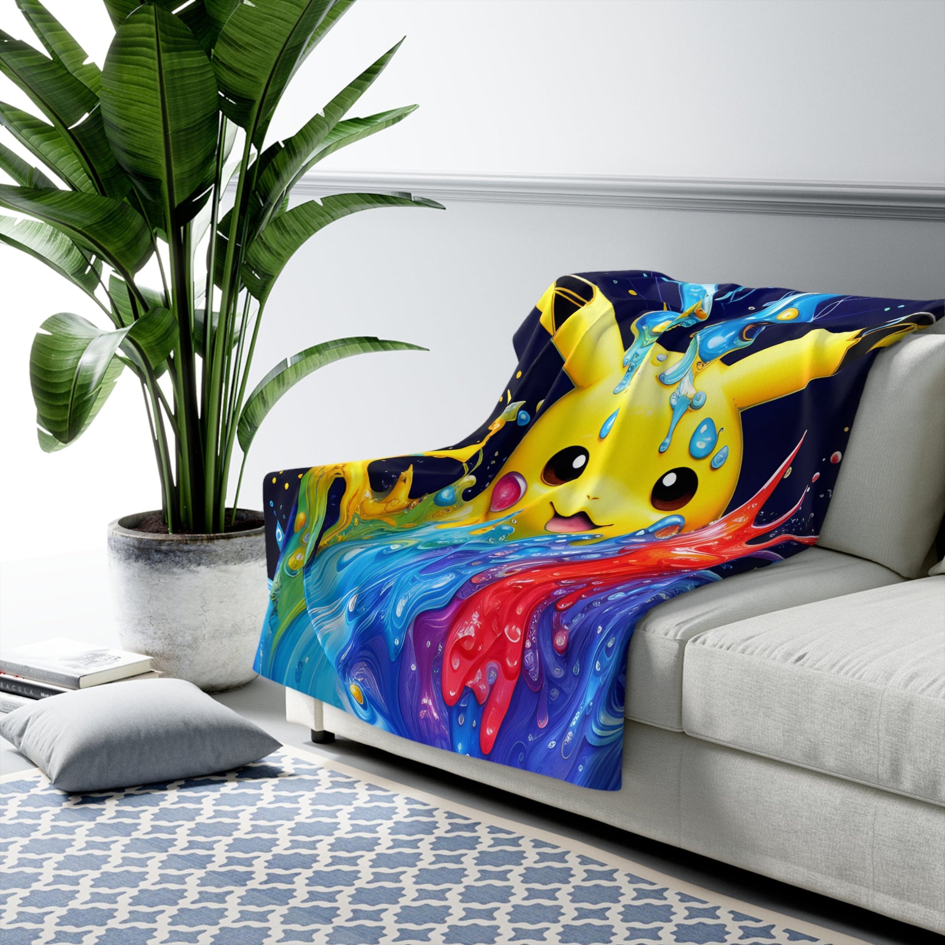 Tranquil Tides Sherpa Fleece Blanket - Pokestalgia LLC