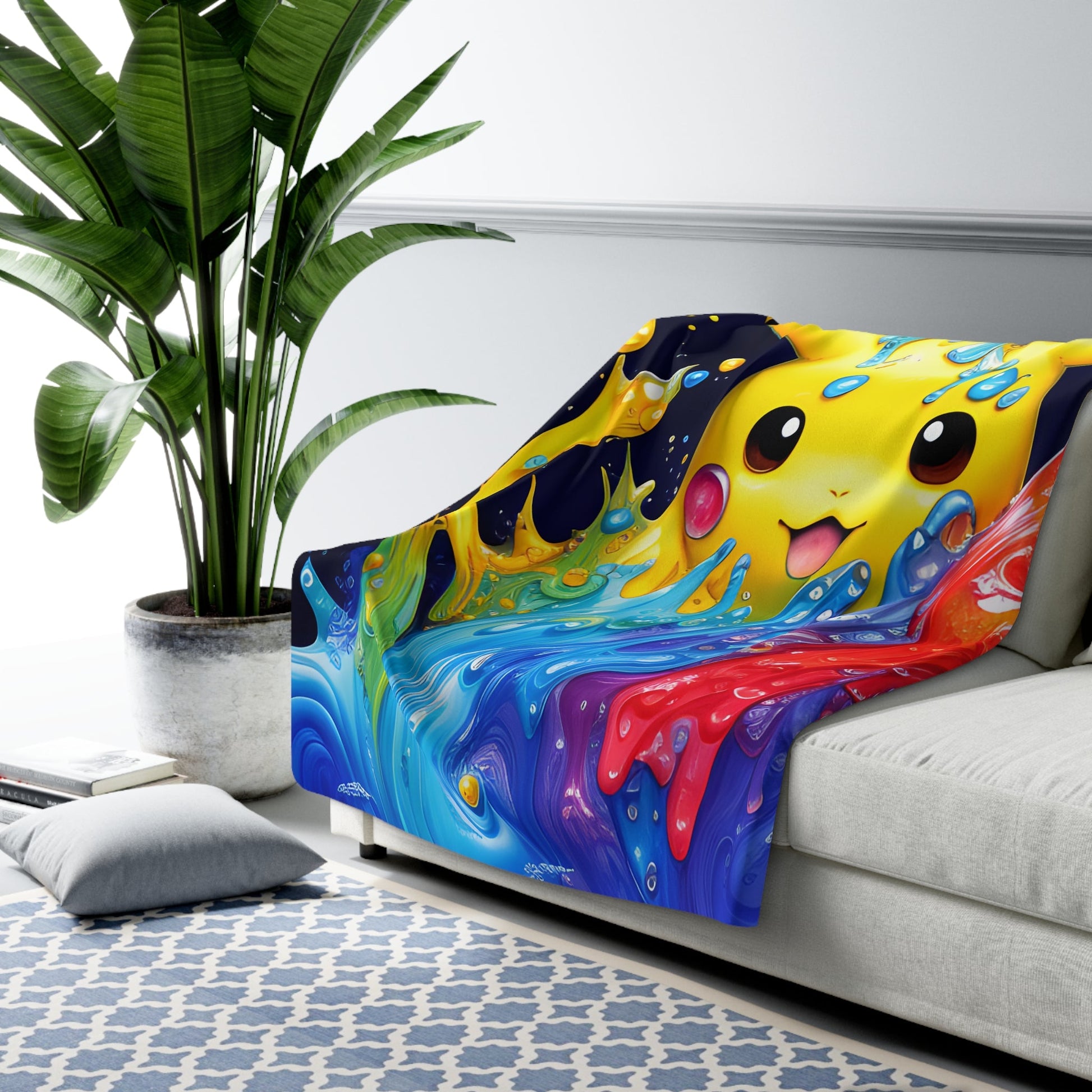 Tranquil Tides Sherpa Fleece Blanket - Pokestalgia LLC