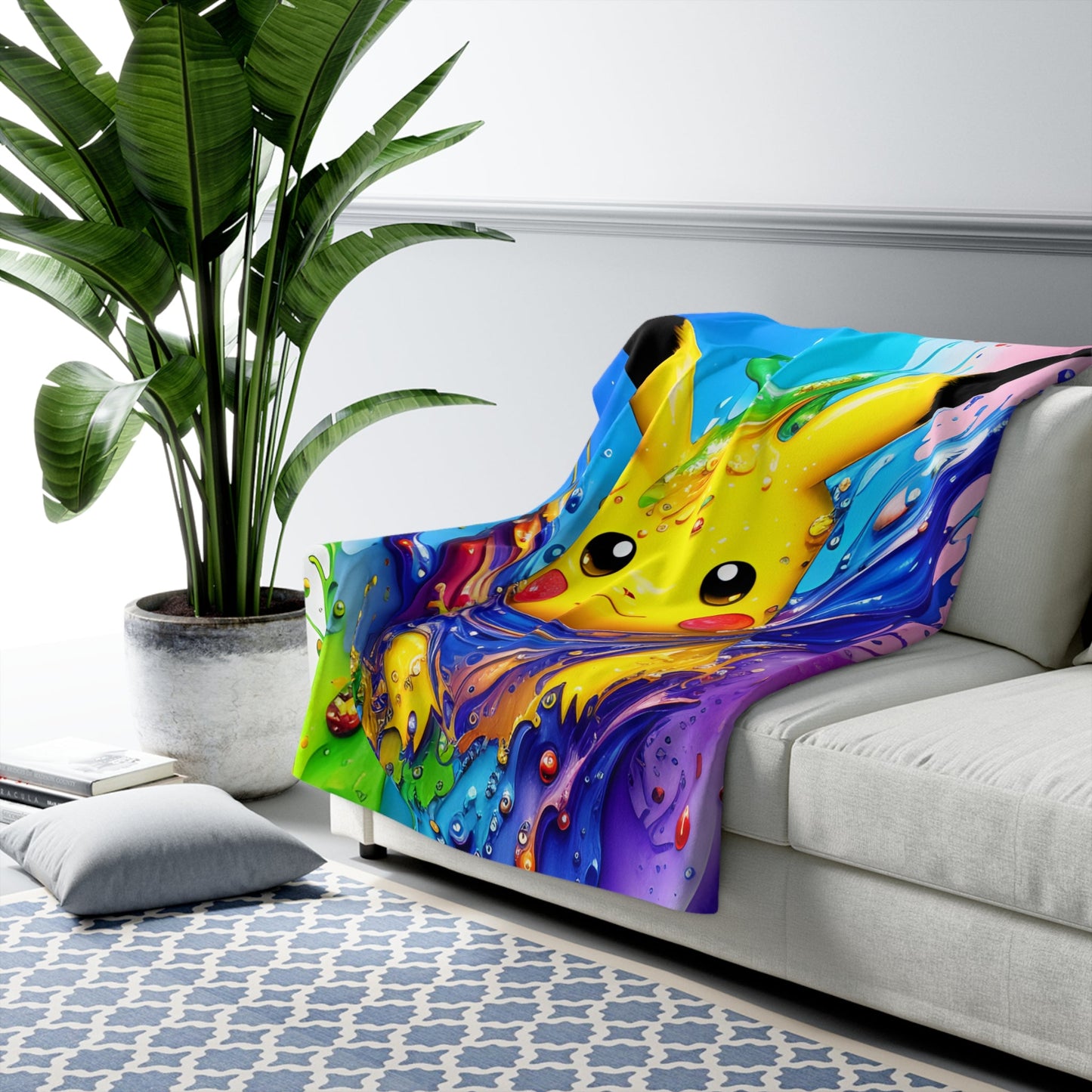 Wave's Whispers Sherpa Fleece Blanket - Pokestalgia LLC