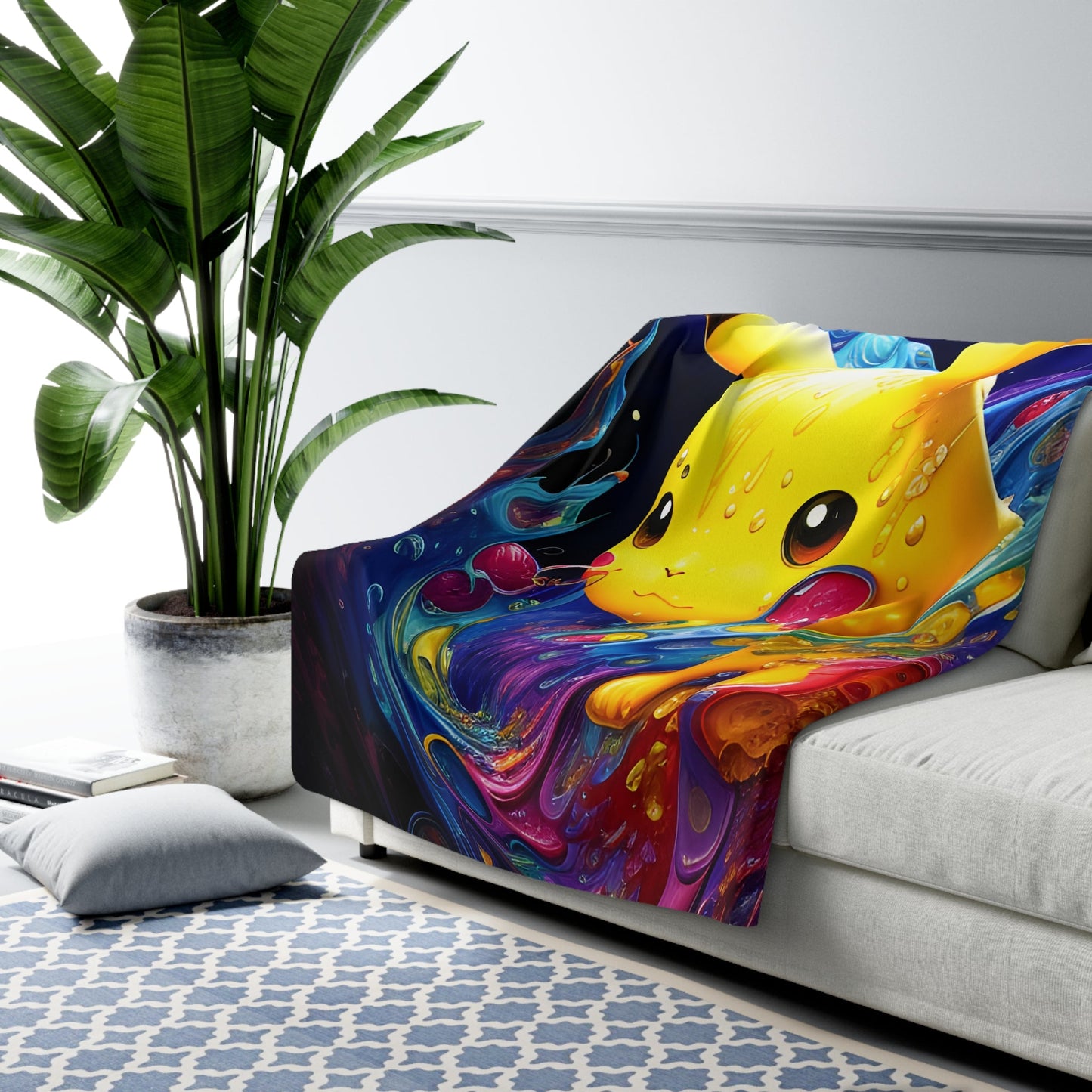 Wetland's Wonder Sherpa Fleece Blanket - Pokestalgia LLC