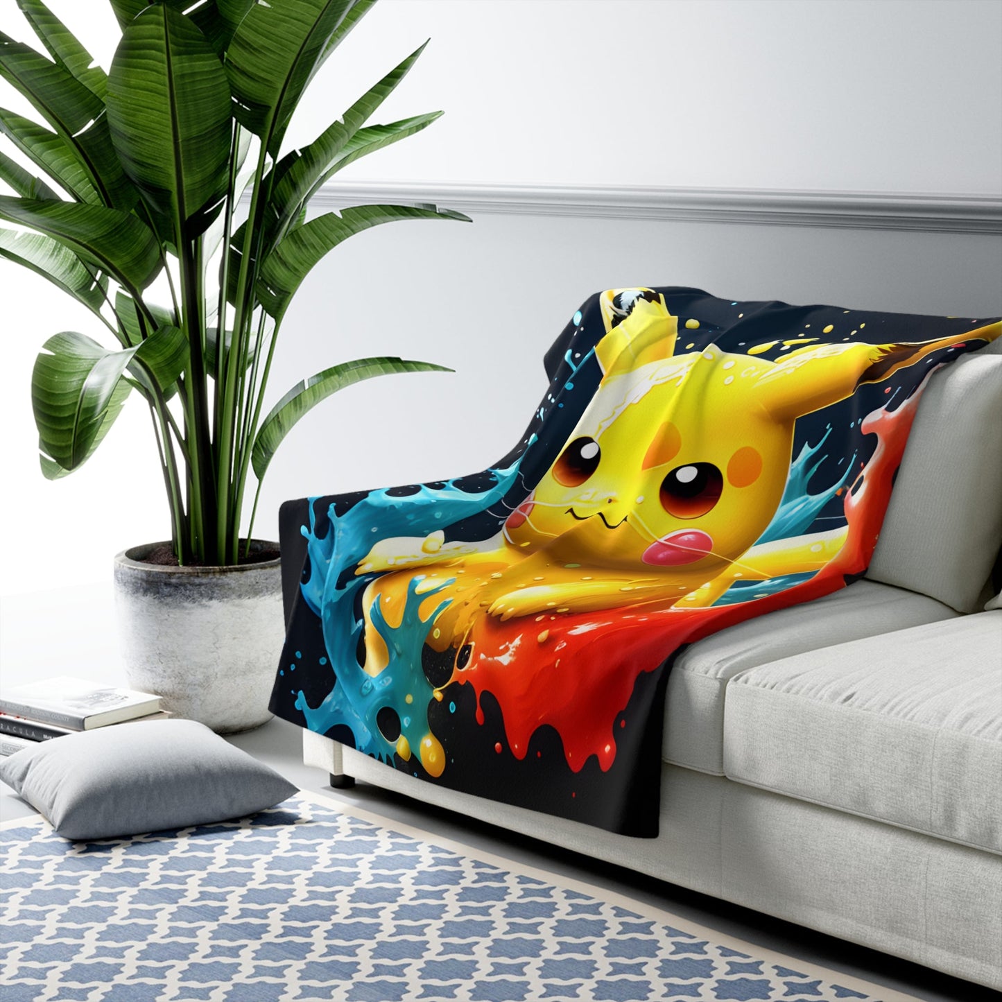 Whimsical Fusion Sherpa Fleece Blanket - Pokestalgia LLC